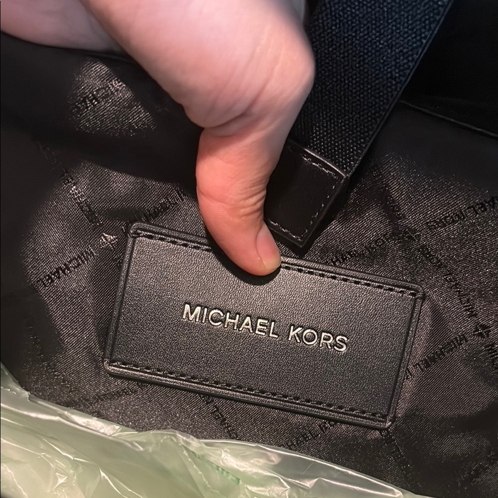 NWT Michael Kors Brown Leather Backpack Minimalist Design - Picture 8 of 8